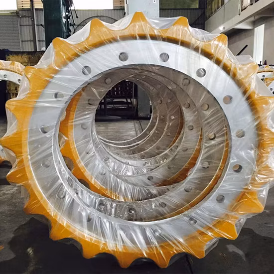 Hochwertige Fahrwerksteile Bulldozer-Kettenradsegment für D40-, D41-, D45-, D50-, D53-Segmentgruppe, Kettenradantrieb